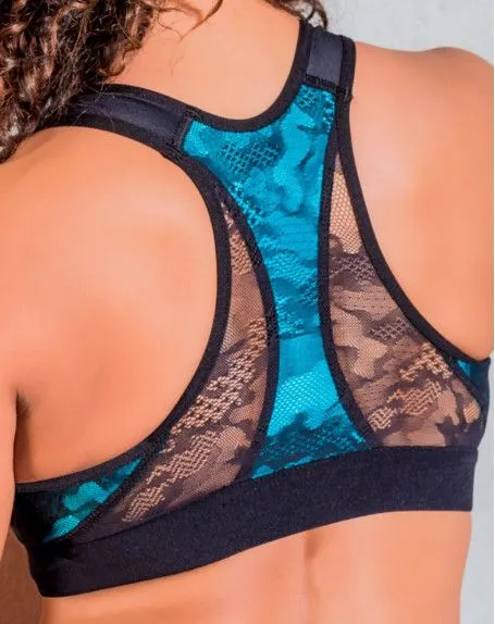 Brassière De Sport Zsport Divine (Noir Bleu) 4 Brassière De Sport Zsport Divine (Noir Bleu) – Image 2