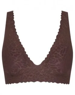Brassière Top Sloggi Zero Feel Lace (Ebony Brown) -Soutien Gorge Soldes brassiere top sloggi zero feel lace ebony brown 2