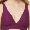 Brassière Top Sloggi Zero Feel Lace (Wine) -Soutien Gorge Soldes brassiere top sloggi zero feel lace wine