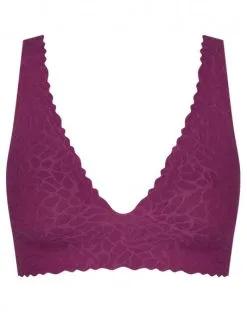 Brassière Top Sloggi Zero Feel Lace (Wine) -Soutien Gorge Soldes brassiere top sloggi zero feel lace wine 2