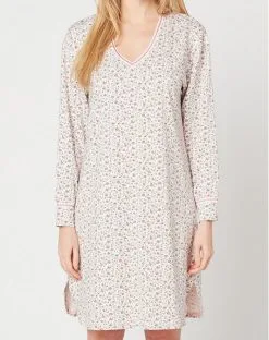 Chemise De Nuit Tendresse Le Chat (Imprimé Floral)