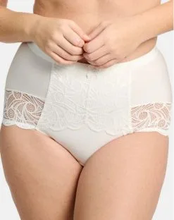 Sans Complexe Lingerie Culotte Haute Sans Complexe Ariane (Ivoire)