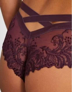 Culotte St Tropez Aubade Femme Passion (Wineberry) -Soutien Gorge Soldes culotte st tropez aubade femme passion wineberry 3