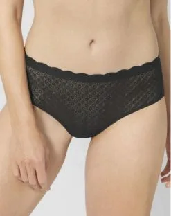 Culotte Taille Haute En Dentelle Zero Feel Lace Sloggi (Noir)