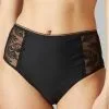 Simone Perele Culotte Taille Haute Simone Pérèle Bloom (Noir) -Soutien Gorge Soldes culotte taille haute simone perele bloom noir