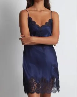 Nuisette Aubade Toi Mon Amour 100% Soie (Marine)
