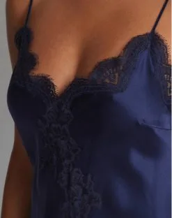 Nuisette Aubade Toi Mon Amour 100% Soie (Marine) -Soutien Gorge Soldes nuisette aubade toi mon amour 100 soie marine 3