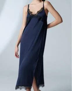 Simone Perele Nuisette Fendue Longue Simone Pérèle Satin Secrets (Pleine Lune)