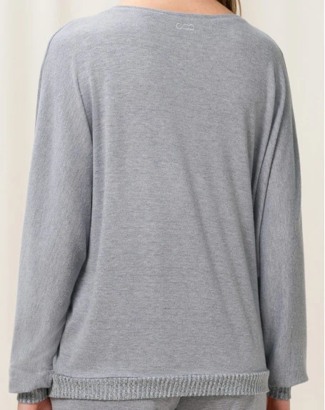 Pull De Pyjama Thermal Nuit Triumph (Gris) 4 Pull De Pyjama Thermal Nuit Triumph (Gris) – Image 2