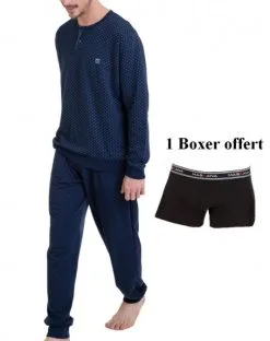 Pyjama Boutonné Massana "Soft & Warm" (Boxer Offert)