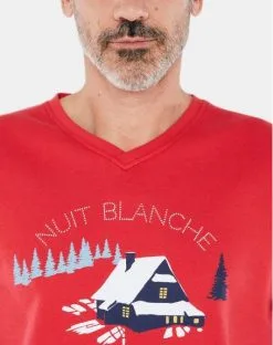 Pyjama Long NUIT 100% Coton Arthur (chaussettes Offertes) -Soutien Gorge Soldes pyjama long nuit 100 coton arthur chaussettes offertes 3