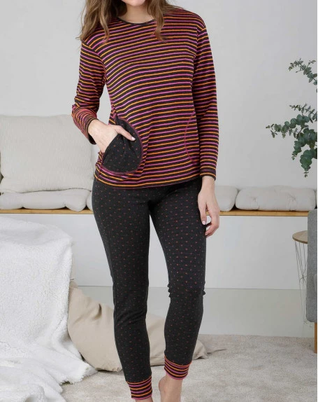 Pyjama Long Rayé Massana 3 Pyjama Long Rayé Massana