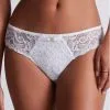 Slip Brésilien Aubade Mon Bijou (Blanc) -Soutien Gorge Soldes slip bresilien aubade mon bijou blanc