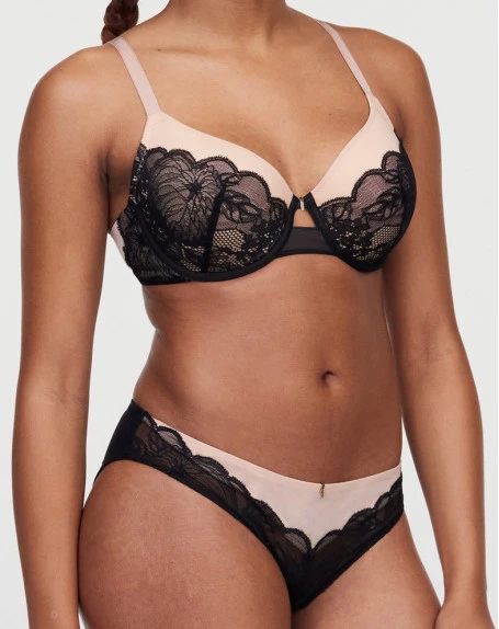 Slip Chantelle Midnight Flowers (Noir) 5 Slip Chantelle Midnight Flowers (Noir) – Image 3