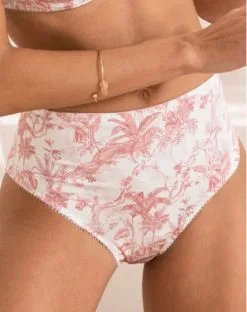 Slip Haut Antigel Jungle De Jouy (Rose De Jouy)