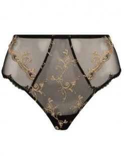 Slip Haut Lise Charmel Déesse En Glam (Or Glamour) -Soutien Gorge Soldes slip haut lise charmel deesse en glam or glamour 4