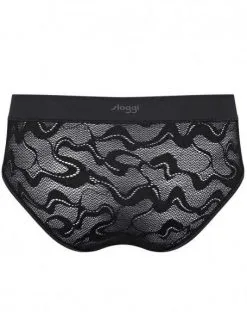 Slip Midi Sloggi GO Allround Lace (Noir) -Soutien Gorge Soldes slip midi sloggi go allround lace noir 3