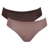 Slips ZERO +Motion (Lot De 2) Sloggi (Brown-Dark Comb) -Soutien Gorge Soldes slips zero motion lot de 2 sloggi brown dark comb