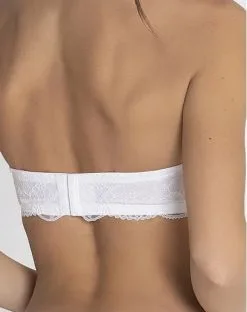 Soutien-gorge Bandeau à Bretelles Amovibles Lise Charmel Féérie Couture (Blanc) -Soutien Gorge Soldes soutien gorge bandeau a bretelles amovibles lise charmel feerie couture blanc 4