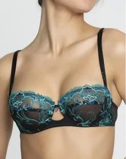 Soutien-gorge Corbeille Lise Charmel Secrète Emeraude (Emeraude Intime) -Soutien Gorge Soldes soutien gorge corbeille lise charmel secrete emeraude emeraude intime 1