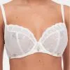Soutien-gorge Emboîtant Chantelle Fleurs (Ivoire Doré) -Soutien Gorge Soldes soutien gorge emboitant chantelle fleurs ivoire dore