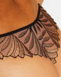 Tanga Aubade Sensory Illusion (Golden Leaves) -Soutien Gorge Soldes tanga aubade sensory illusion golden leaves 2