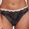 Tanga Chantelle Midnight Flowers (Noir) -Soutien Gorge Soldes tanga chantelle midnight flowers noir