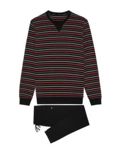 Tenue D'intérieur HOM Toronto 100% Coton (Noir) -Soutien Gorge Soldes tenue d interieur hom toronto 100 coton noir 7